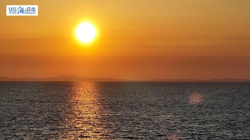【その他】海 夕景 空撮2