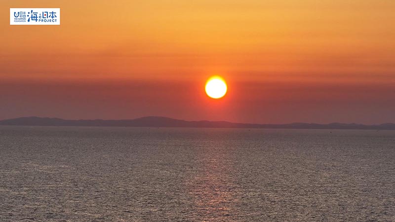 【その他】海 夕景 空撮5