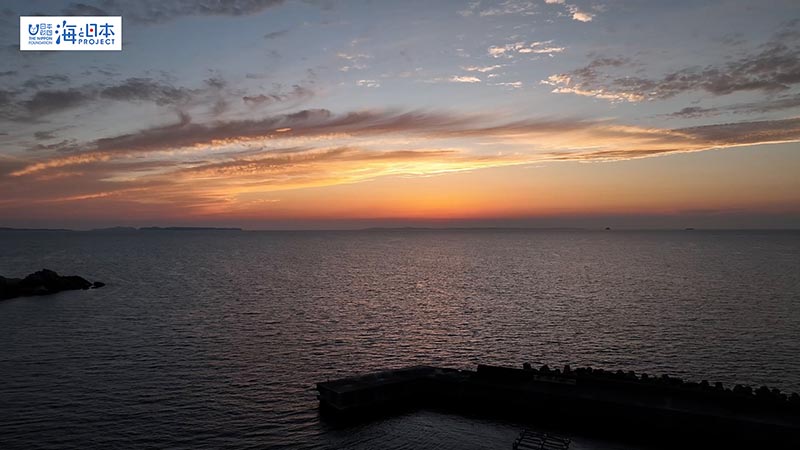 【その他】海 夕景 空撮6